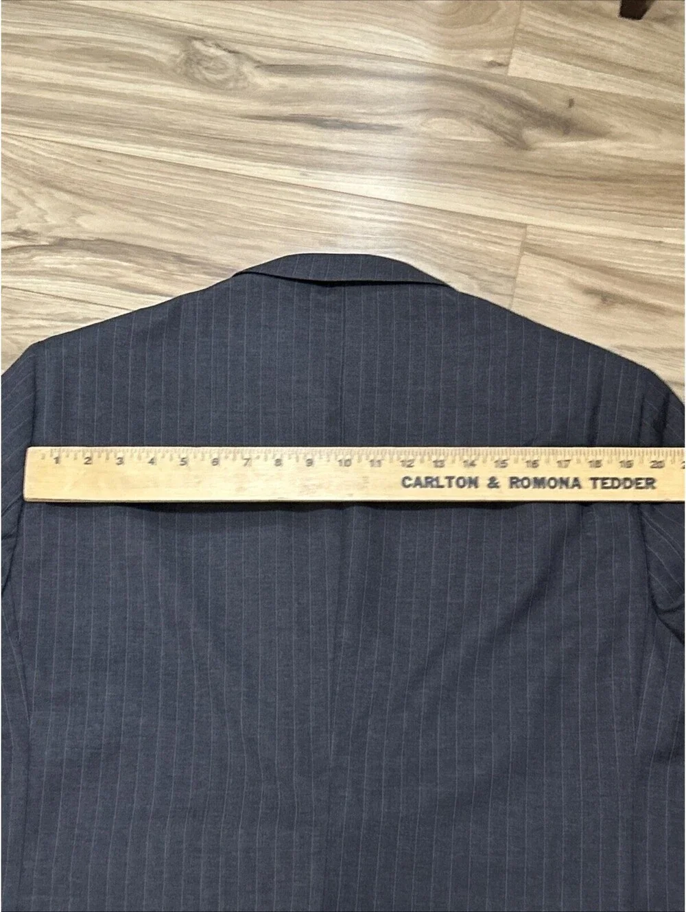 Joseph & Feiss 50 Regular 100%Wool Dark Gray Pin Stripe Blazer Jacket Business